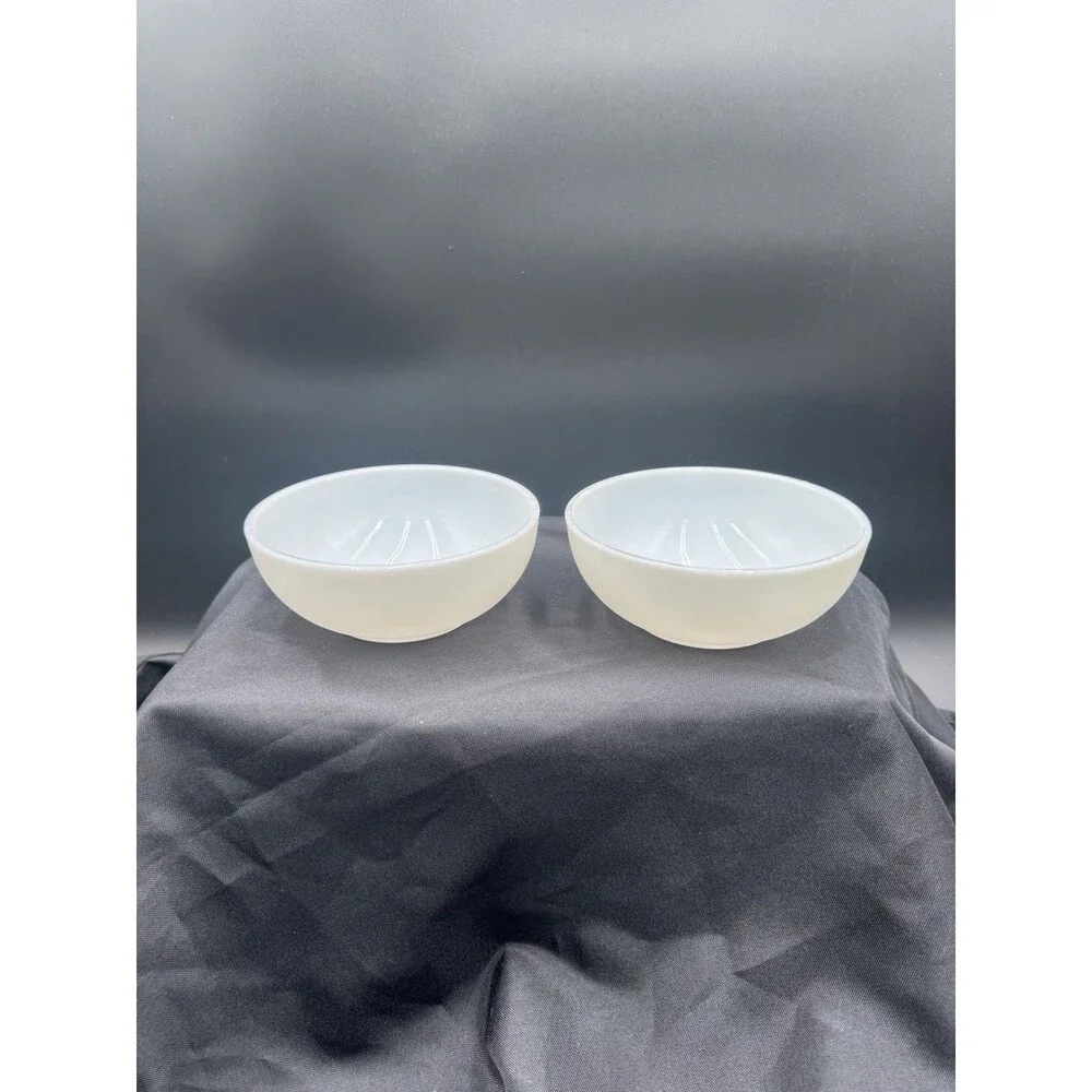 Set Of 2 White Corningwear Bowls